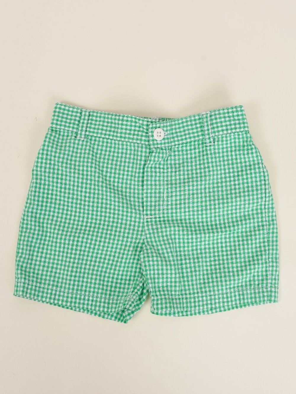 Ralph Lauren Green White Cotton Gingham Check Shorts Baby Boys 9M